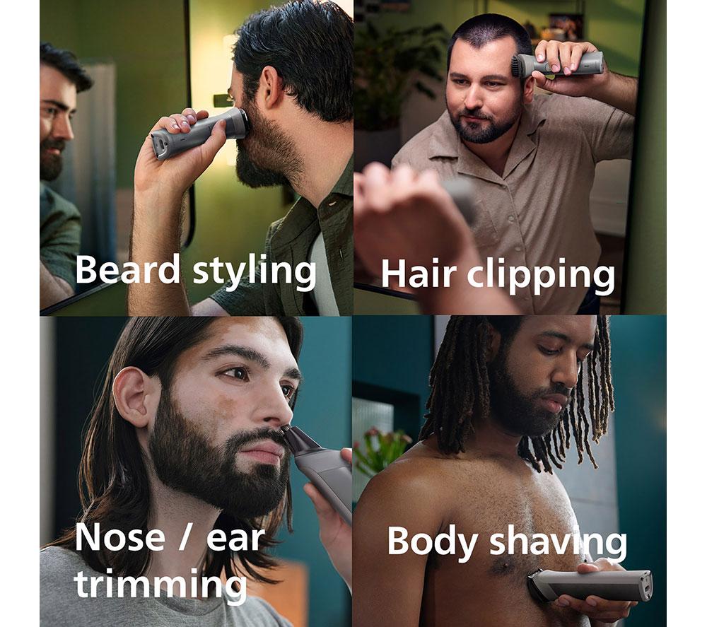 PHILIPS Series 5000 10-in-1 MG5920/15 Wet & Dry Multi Grooming Trimmer - Silver image number 3 of 7