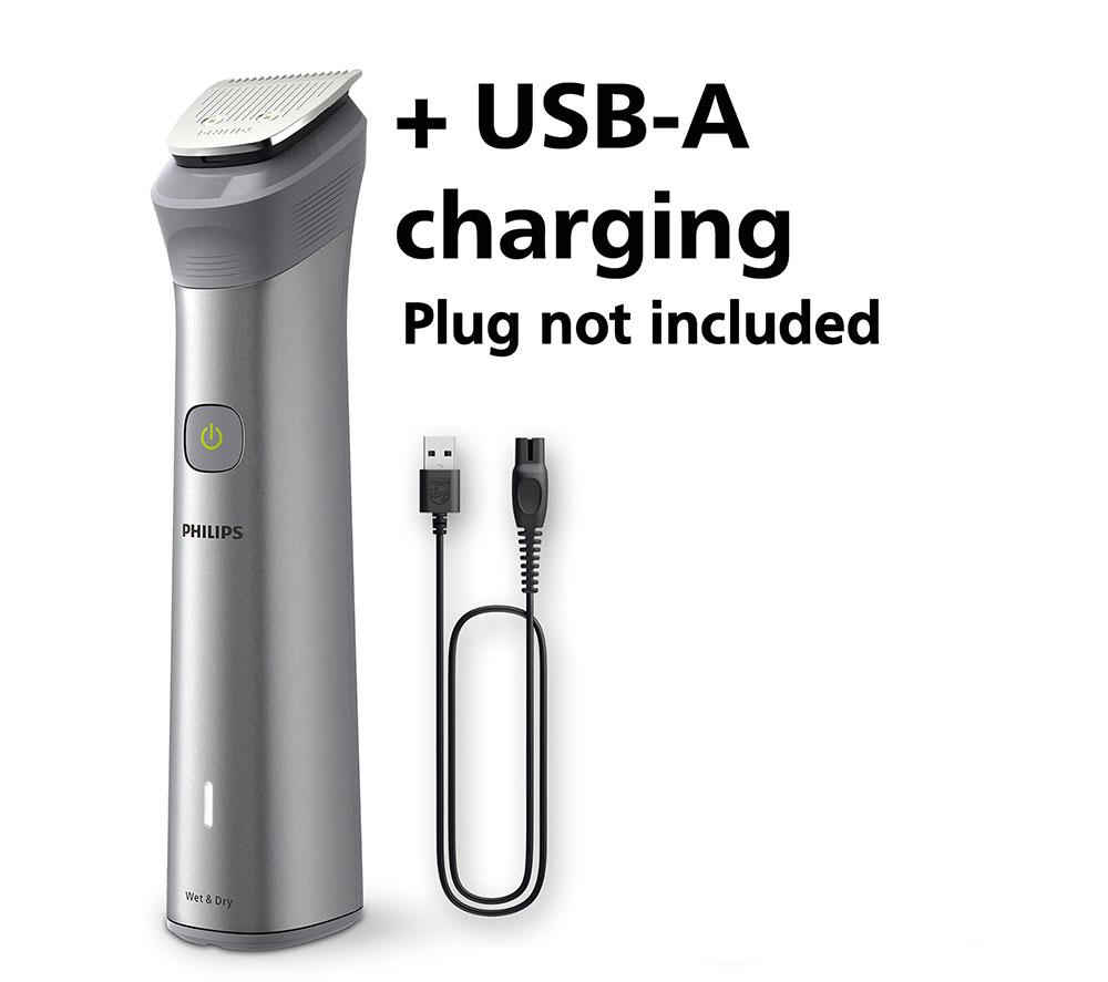 PHILIPS Series 5000 10-in-1 MG5920/15 Wet & Dry Multi Grooming Trimmer - Silver image number 5 of 7