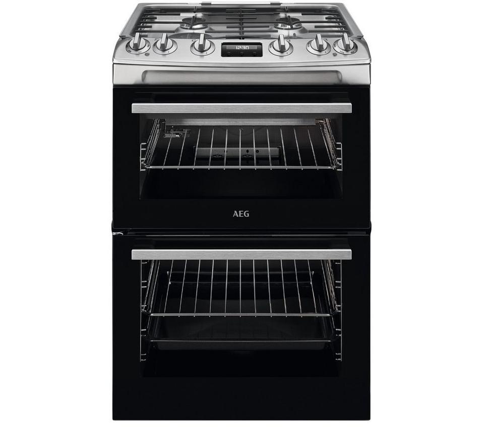 AEG CGX6130ACM 60 cm Gas Cooker - Stainless Steel