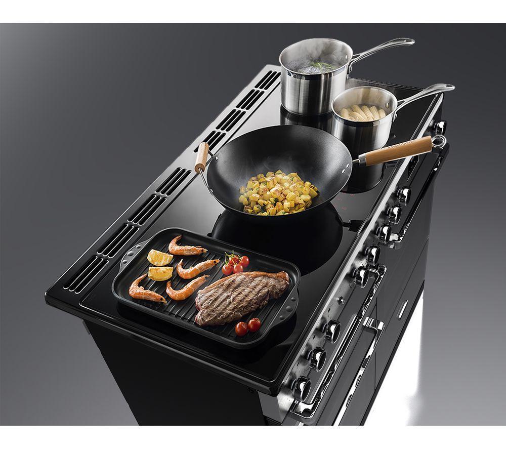 RANGEMASTER Edge Deluxe EDDL110EIGBLK/CM1 110 cm Electric Induction Range Cooker - Black & Chrome image number 2 of 5