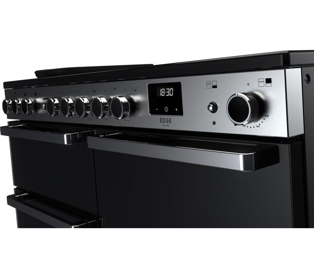 RANGEMASTER Edge Deluxe EDDL110EIGBLK/CM1 110 cm Electric Induction Range Cooker - Black & Chrome image number 3 of 5