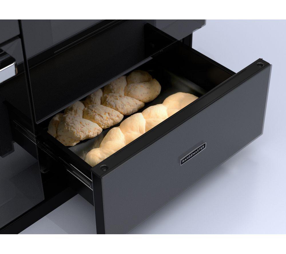 RANGEMASTER Edge Deluxe EDDL110EIGBLK/CM1 110 cm Electric Induction Range Cooker - Black & Chrome image number 4 of 5