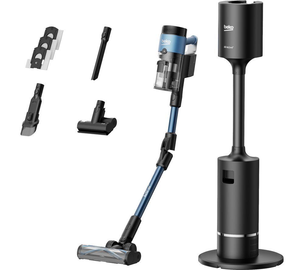BEKO PowerClean PC7000 VRT96425VD Cordless Vacuum Cleaner with All-in-One Dust Station - Blue image number 4 of 15