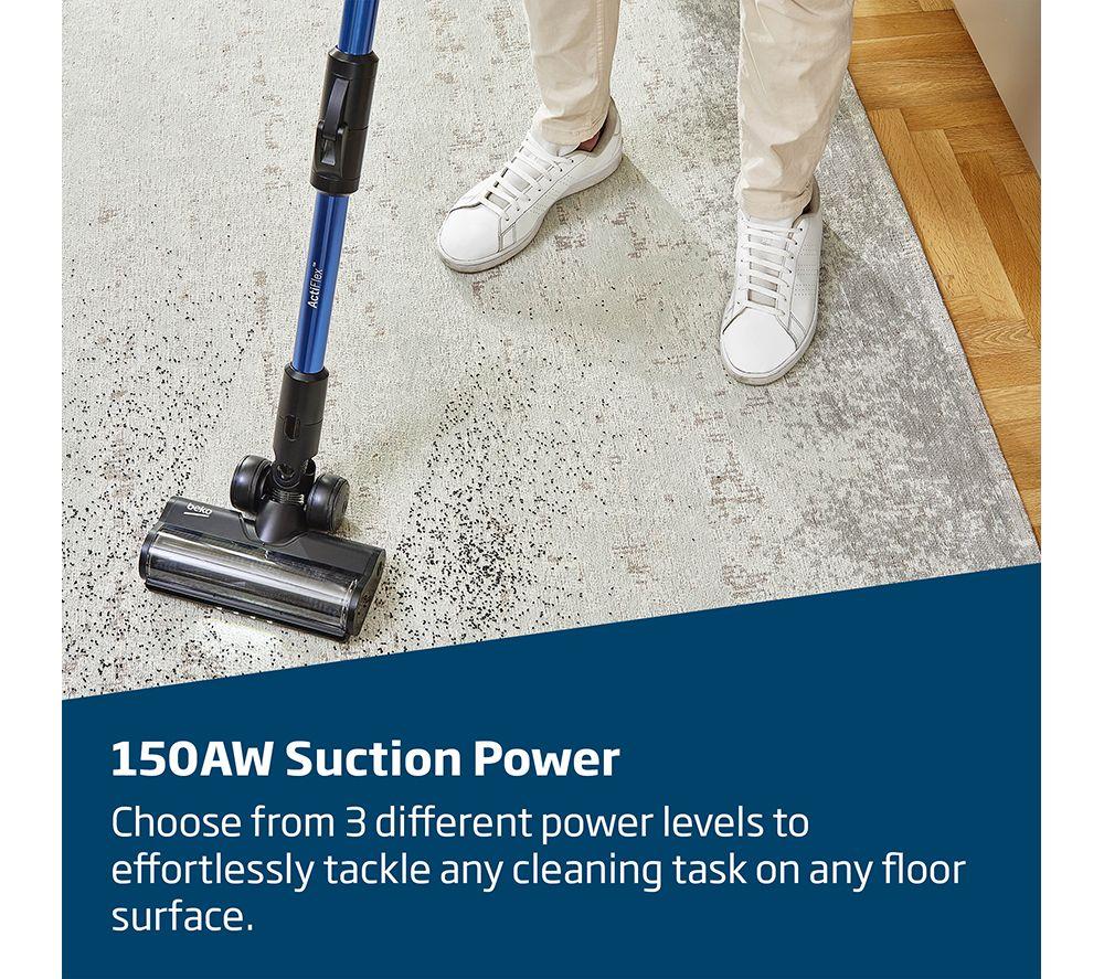 BEKO PowerClean PC7000 VRT96425VD Cordless Vacuum Cleaner with All-in-One Dust Station - Blue image number 8 of 15