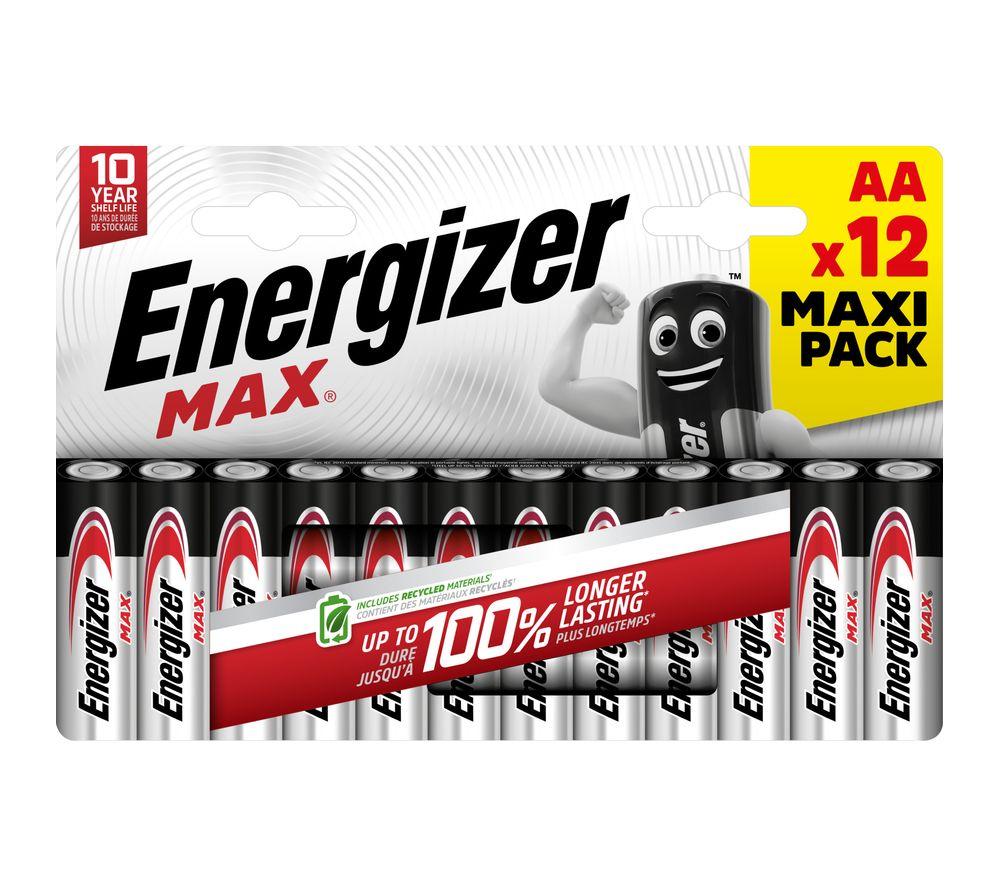 ENERGIZER Max AA Alkaline Batteries - Pack of 12