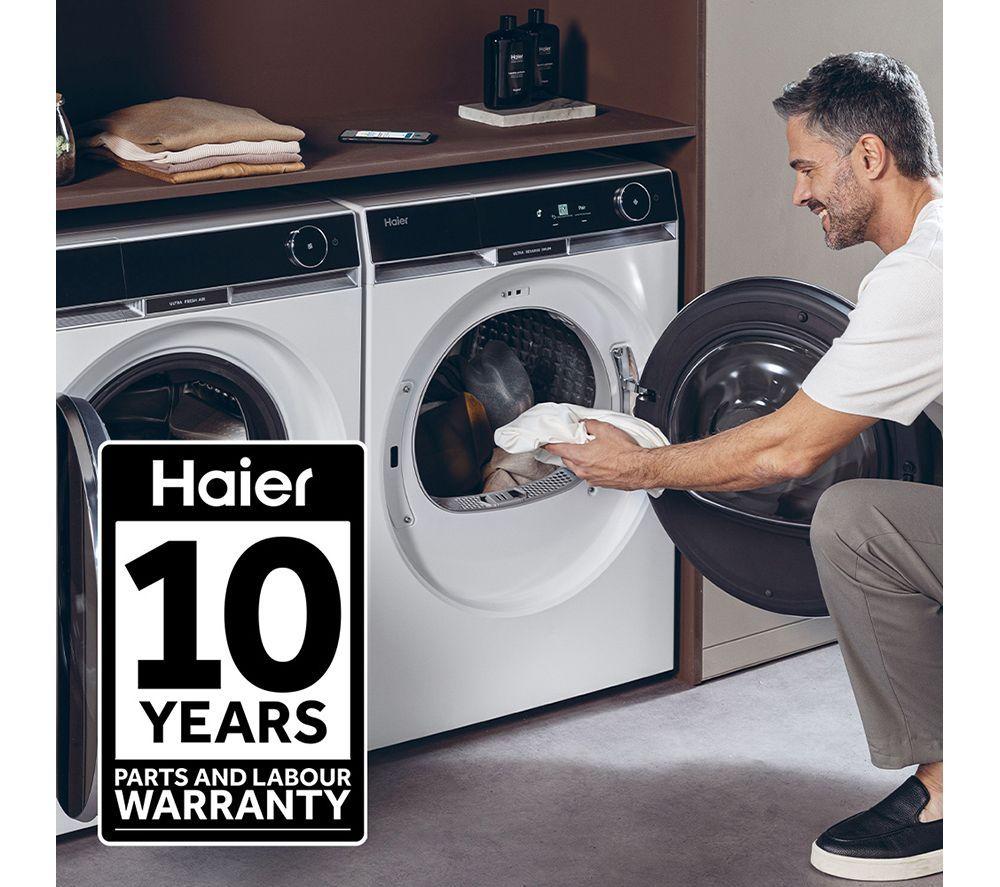 HAIER X Series 11 HD90-A3Q397U1 WiFi-enabled 9 kg Heat Pump Tumble Dryer - White image number 3 of 14