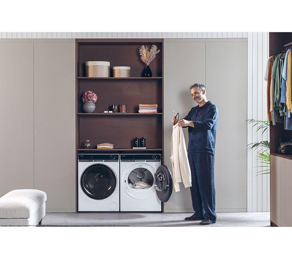 HAIER X Series 11 HD90-A3Q397U1 WiFi-enabled 9 kg Heat Pump Tumble Dryer - White image number 11 of 14