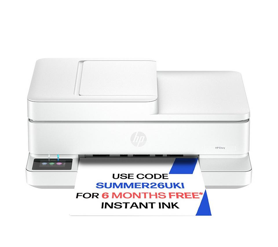 HP Envy 6530e All-in-One Wireless Inkjet Printer with Fax & 3 Months Free Instant Ink with HP+