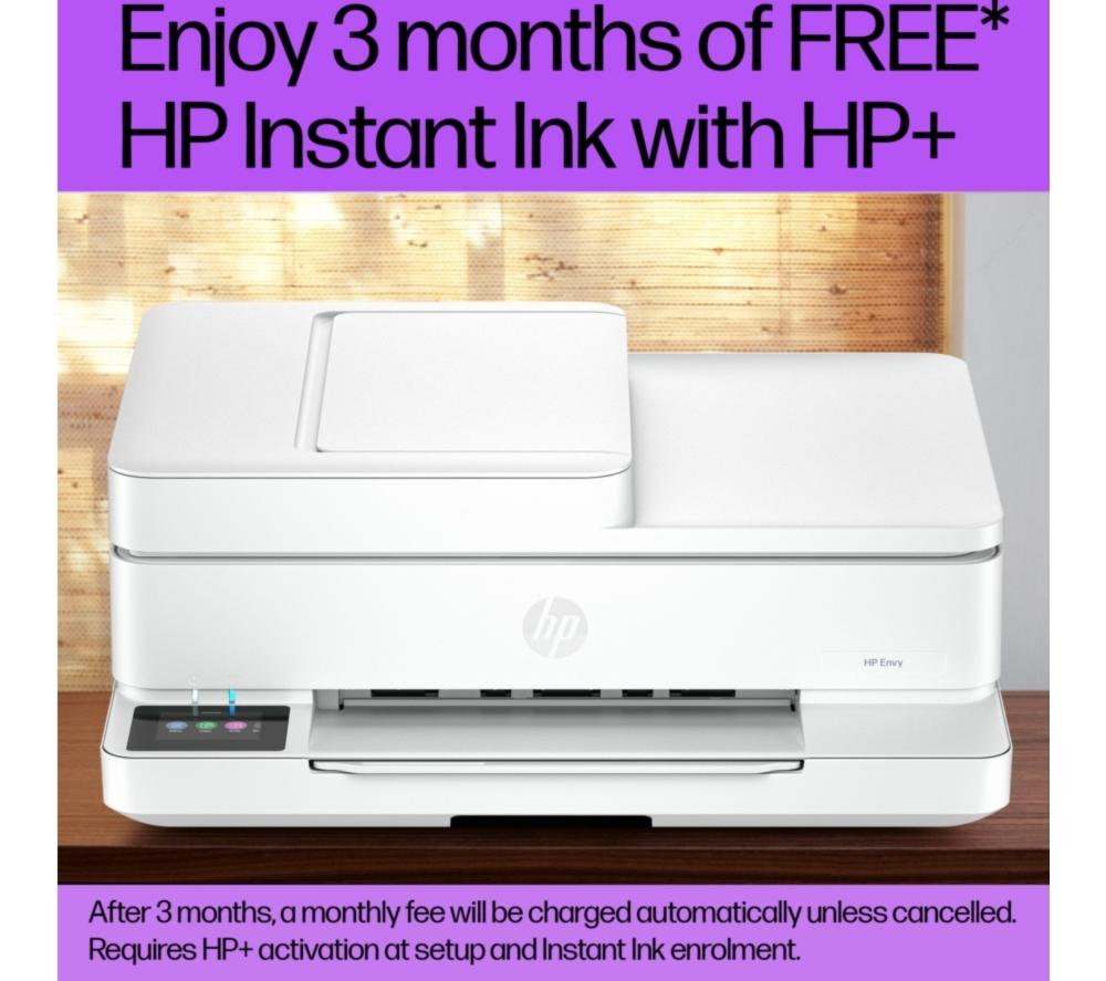 HP Envy 6530e All-in-One Inkjet Wireless Printer with Fax & 3 Months Instant Ink with HP+ image number 4 of 23