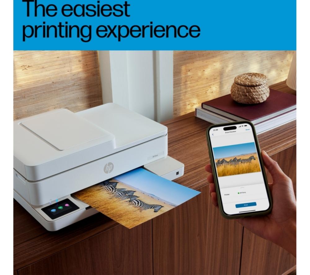 HP Envy 6530e All-in-One Inkjet Wireless Printer with Fax & 3 Months Instant Ink with HP+ image number 9 of 23
