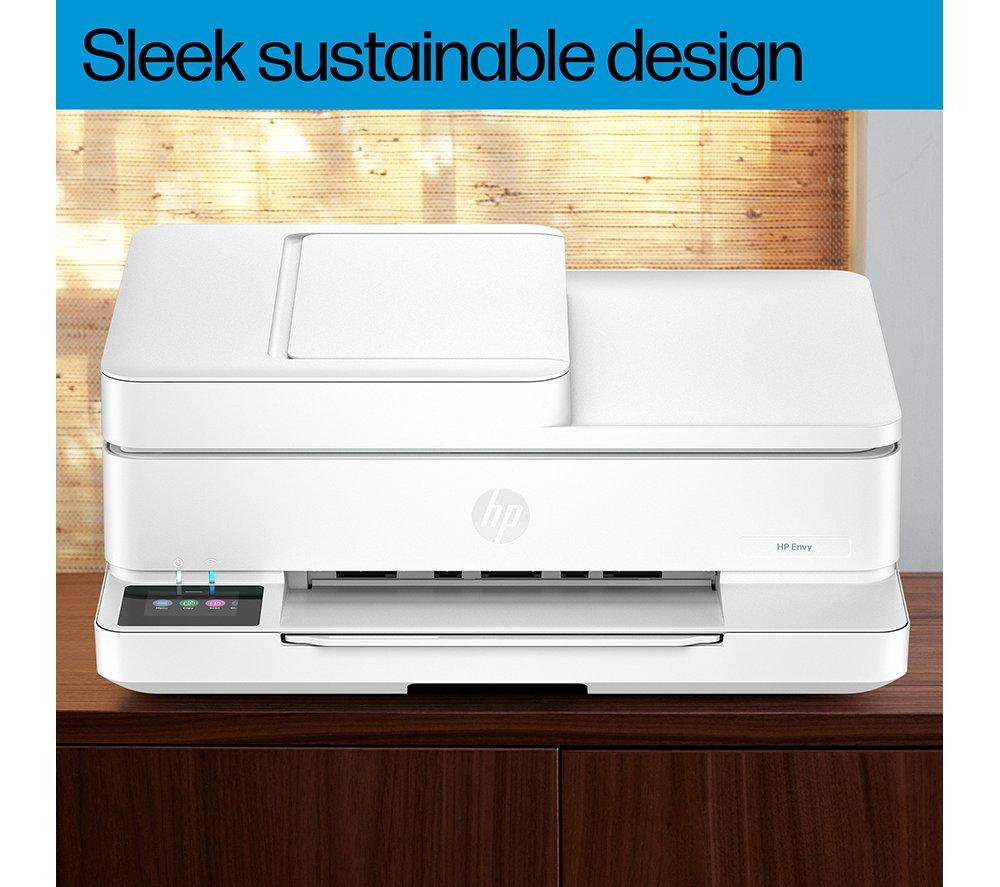 HP Envy 6530e All-in-One Inkjet Wireless Printer with Fax & 3 Months Instant Ink with HP+ image number 6 of 16
