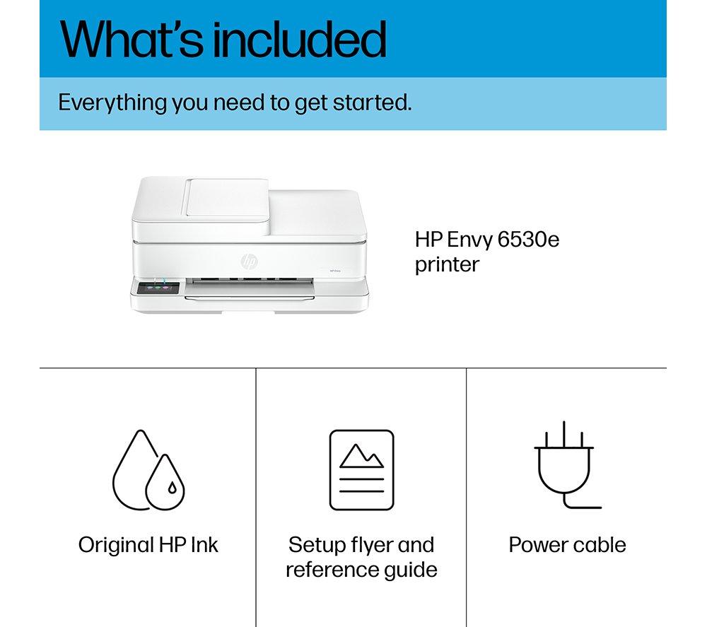 HP Envy 6530e All-in-One Inkjet Wireless Printer with Fax & 3 Months Instant Ink with HP+ image number 14 of 16