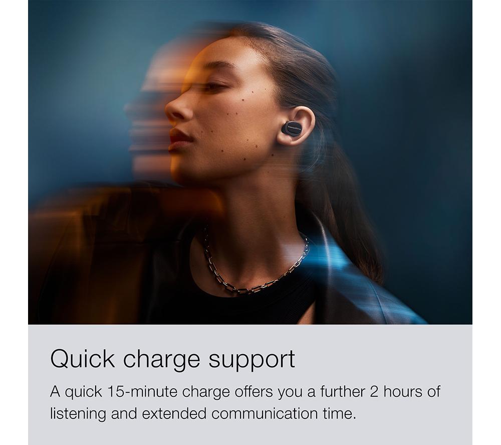 BOWERS&WILKINS Pi8 Wireless Bluetooth Noise-Cancelling Earbuds - Dove White image number 5 of 10