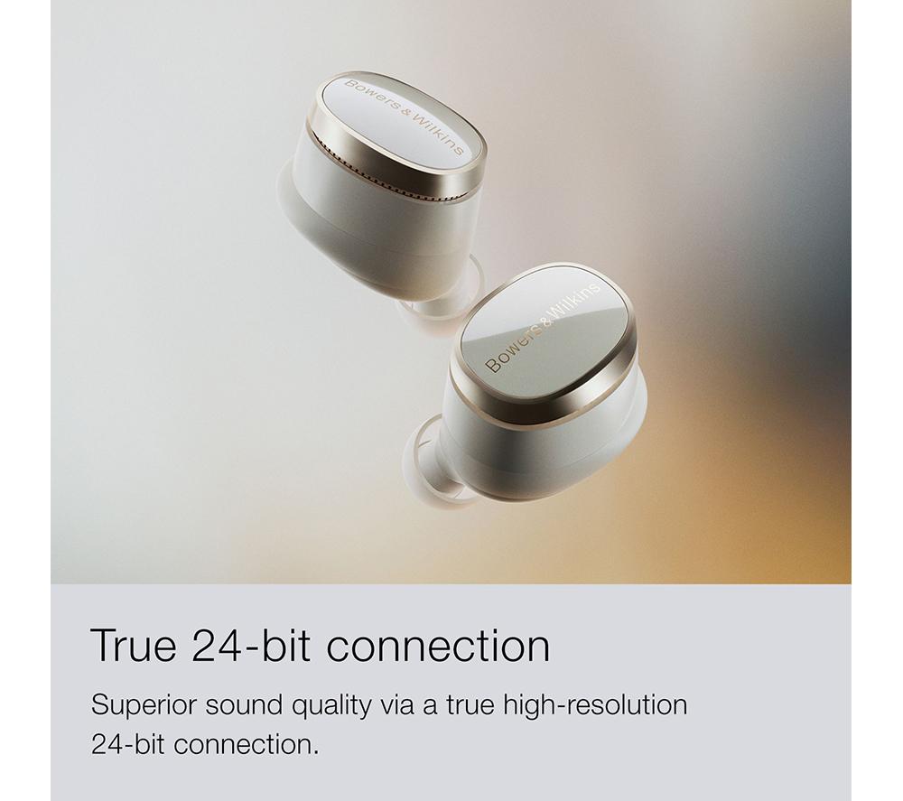 BOWERS&WILKINS Pi8 Wireless Bluetooth Noise-Cancelling Earbuds - Dove White image number 10 of 10