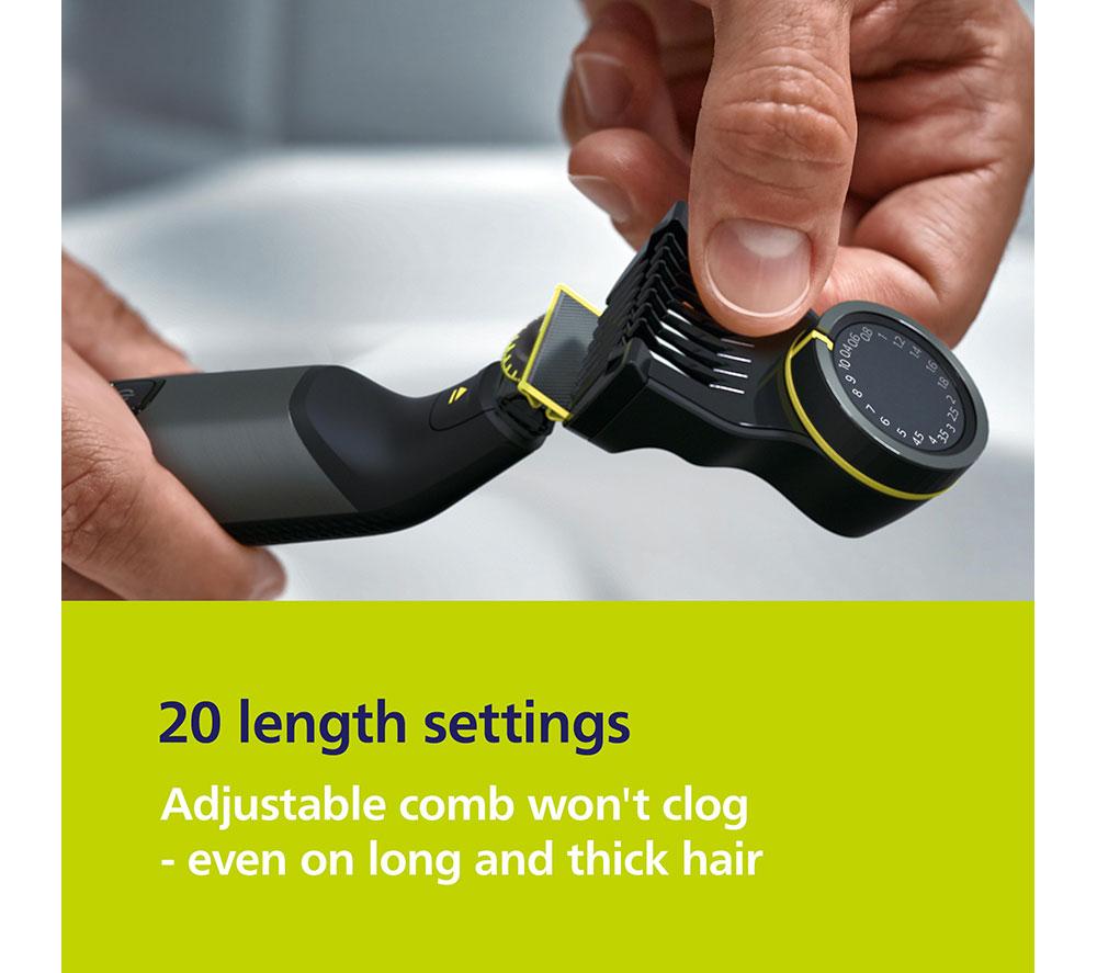 PHILIPS OneBlade Pro 360 QP6652/61 Wet & Dry Foil Shaver - Black image number 6 of 7