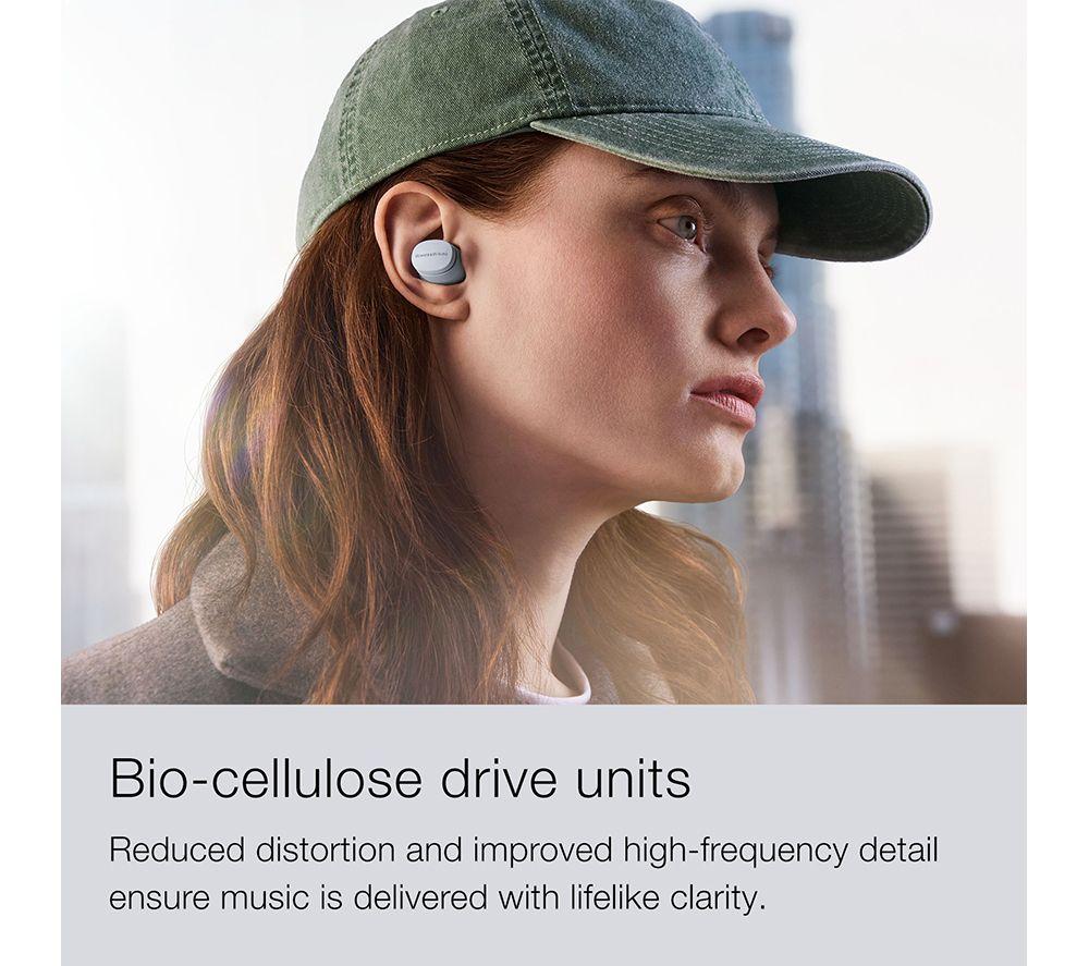 BOWERS&WILKINS Pi6 Wireless Bluetooth Noise-Cancelling Earbuds - Storm Grey image number 4 of 11