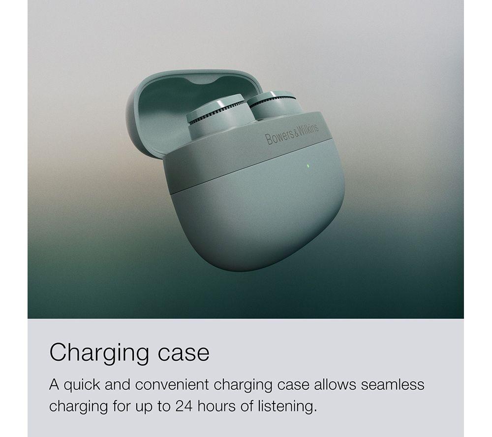 BOWERS&WILKINS Pi6 Wireless Bluetooth Noise-Cancelling Earbuds - Storm Grey image number 5 of 11