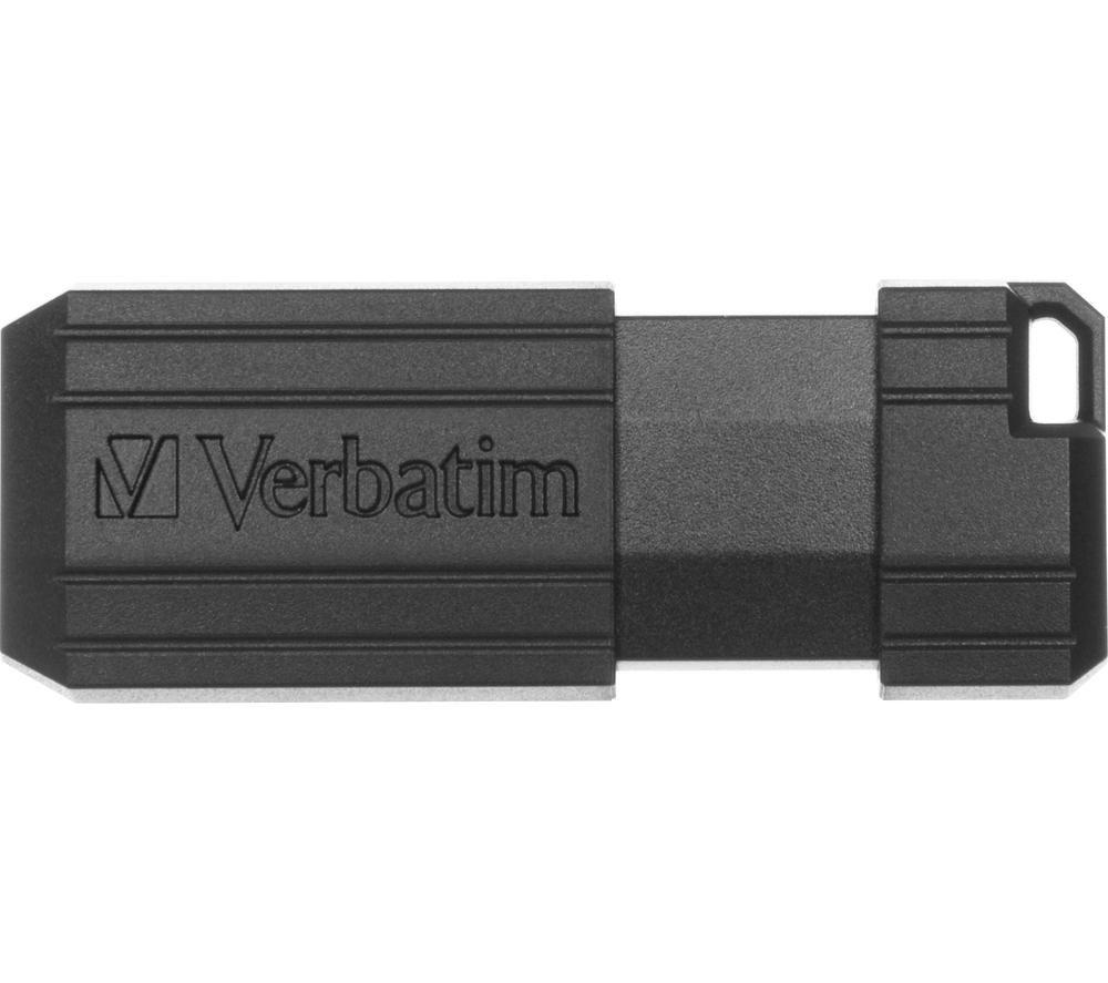 VERBATIM PinStripe USB 2.0 Memory Stick - 8 GB, Black image number 2 of 5
