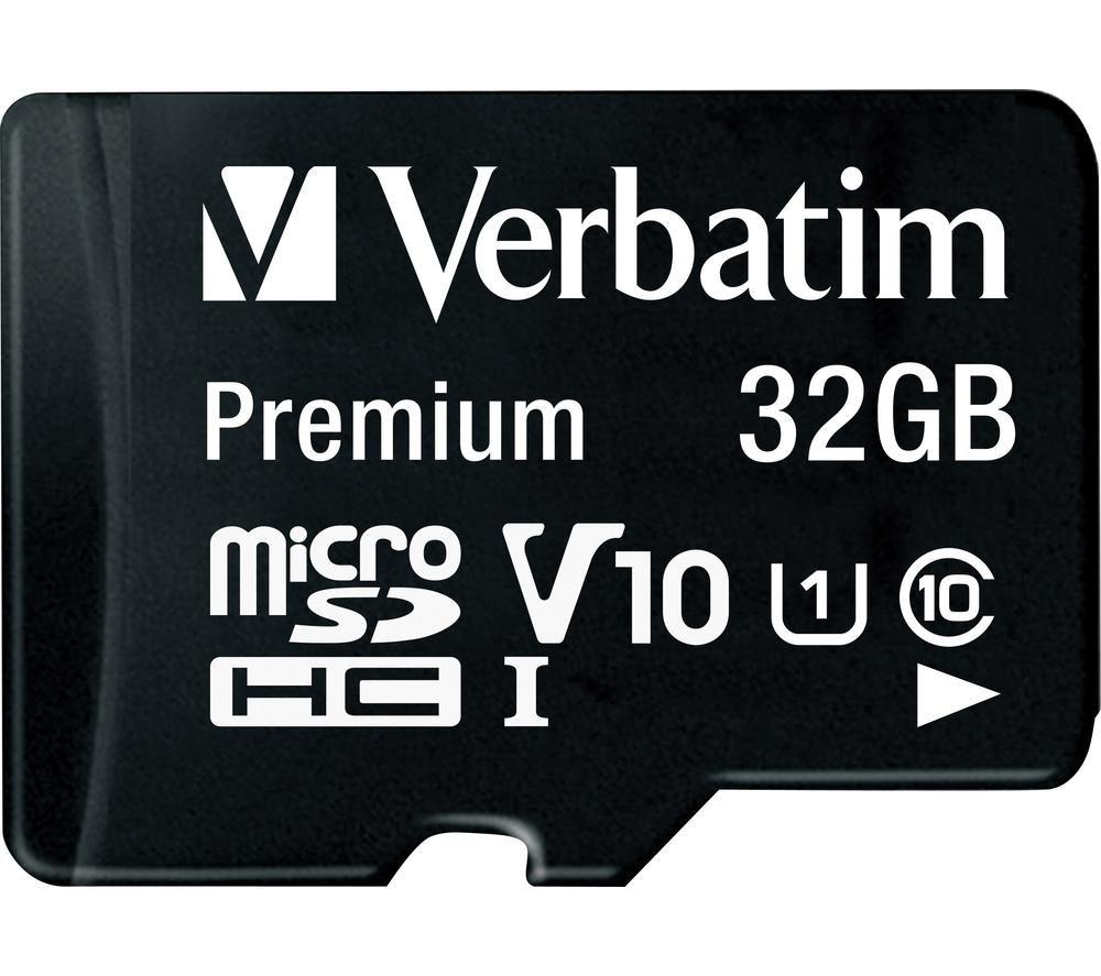 VERBATIM Premium Standard Performance Class 10 microSDHC Memory Card - 32 GB image number 2 of 4