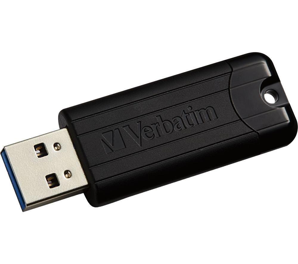 VERBATIM PinStripe USB 3.0 Memory Stick - 32 GB, Black image number 2 of 8