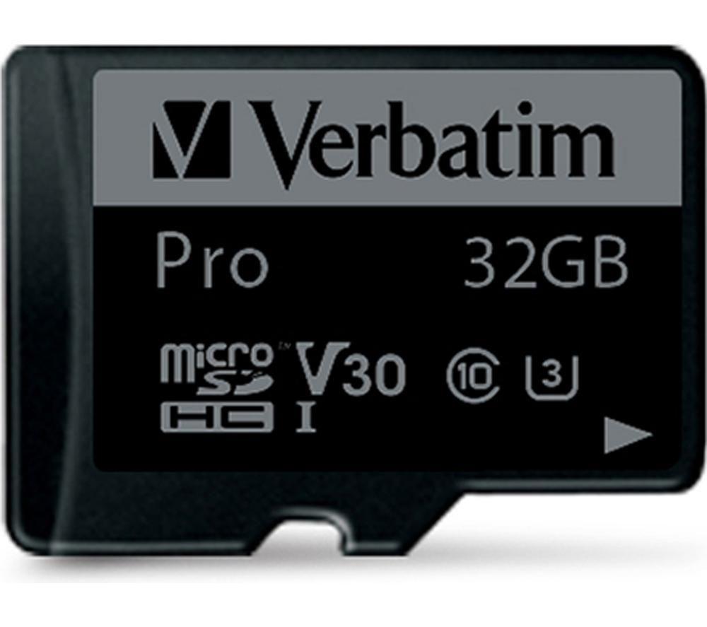 VERBATIM Pro High Performance Class 10 microSDHC Memory Card - 32 GB image number 2 of 6