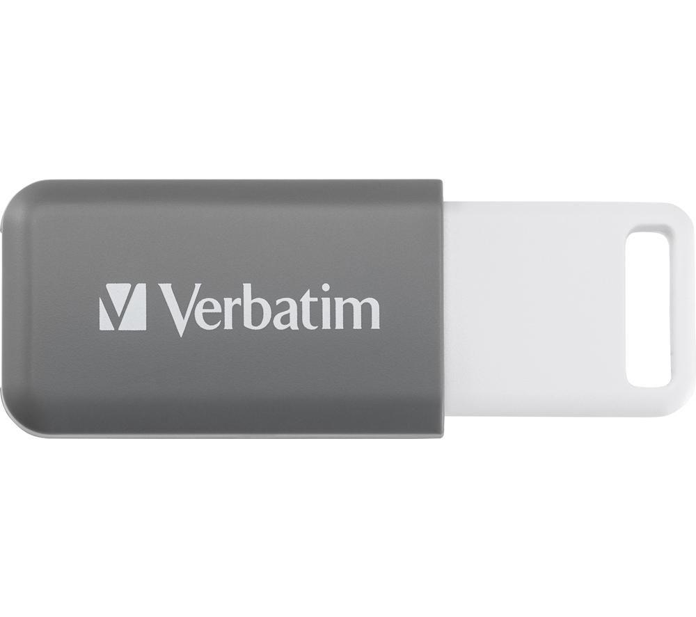 VERBATIM DataBar USB 2.0 Memory Stick - 128 GB, Grey image number 2 of 3
