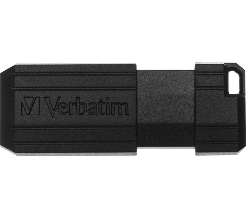 VERBATIM PinStripe USB 2.0 Memory Stick - 128 GB, Black image number 3 of 8