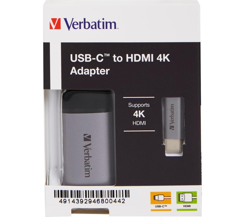 VERBATIM 49143 USB Type-C to HDMI Adapter image number 6 of 6