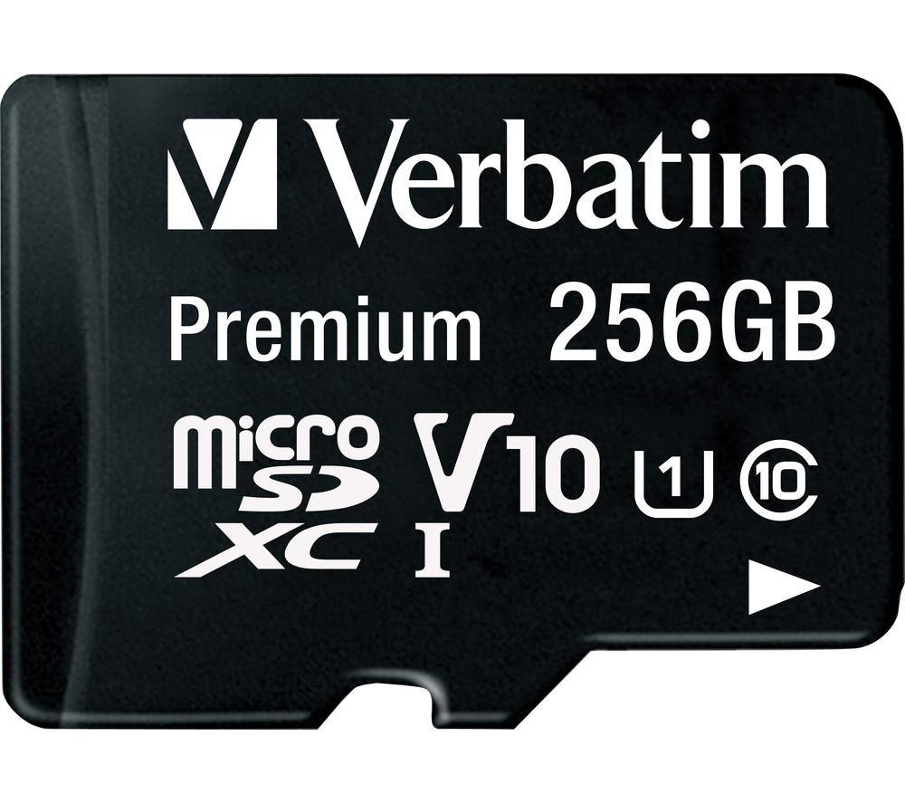 VERBATIM Premium Standard Performance Class 10 microSDXC Memory Card - 256 GB image number 2 of 6