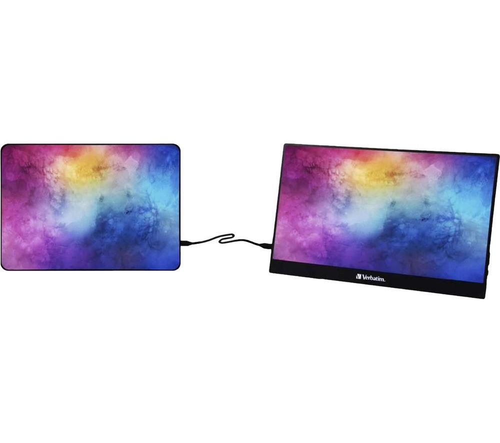 VERBATIM PM-14 Full HD 14" IPS LCD Portable Monitor - Black image number 9 of 11