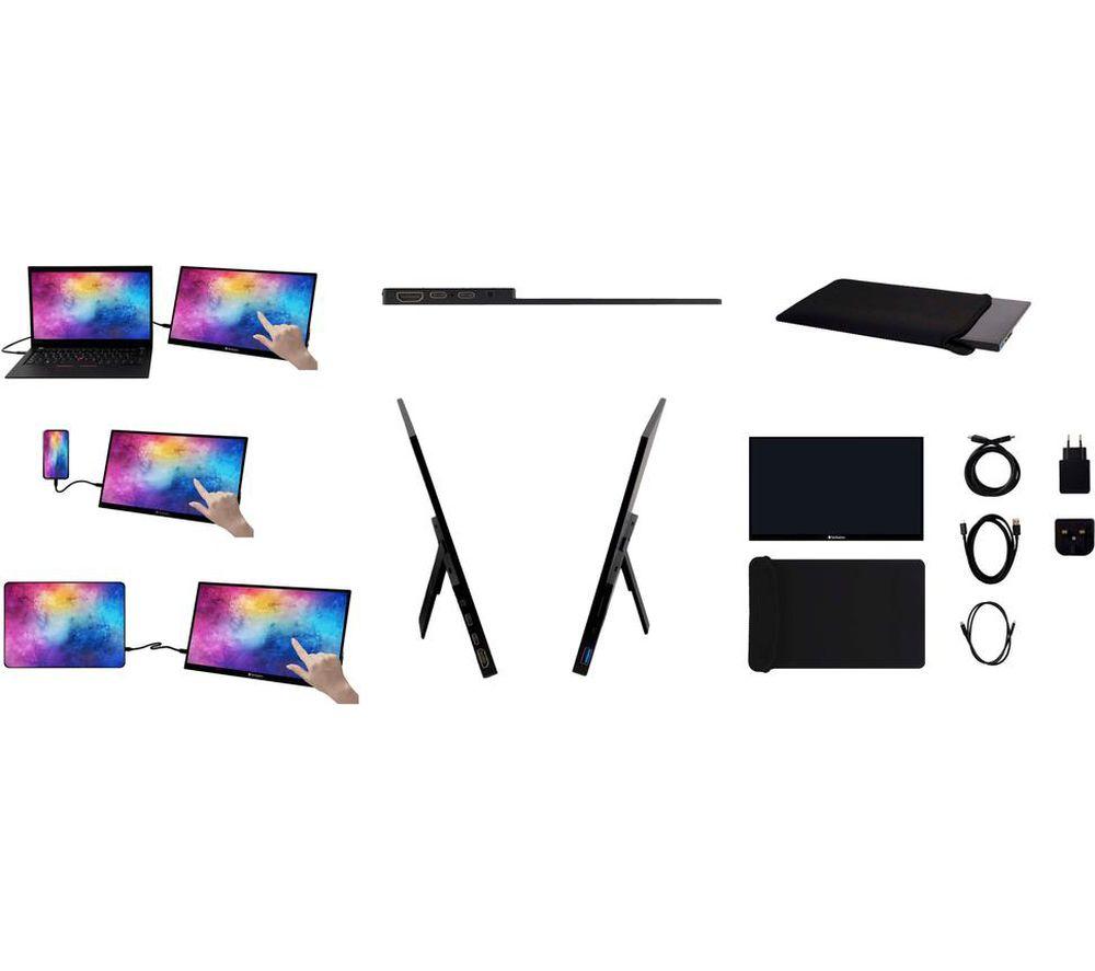 VERBATIM PMT-15 Full HD 15.6" LED TFT Portable Monitor - Black image number 11 of 20