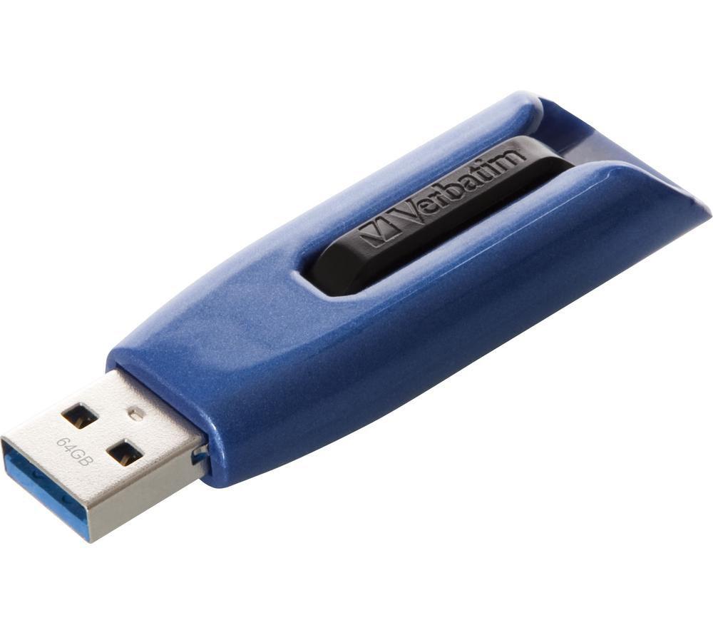VERBATIM Store 'n' Go V3 Max USB 3.2 Memory Stick - 32 GB, Blue image number 3 of 4