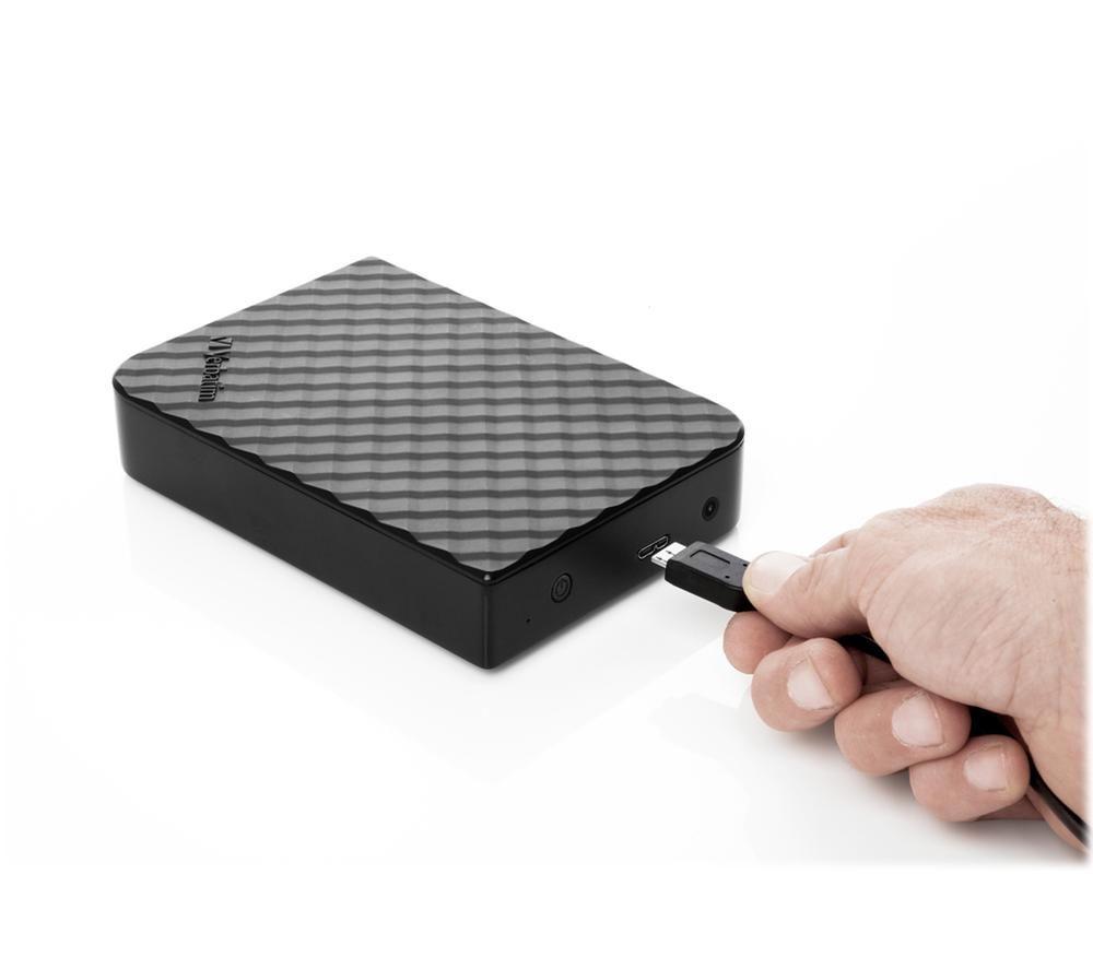 VERBATIM Store 'n' Save Portable Hard Drive - 2 TB, Black image number 6 of 7