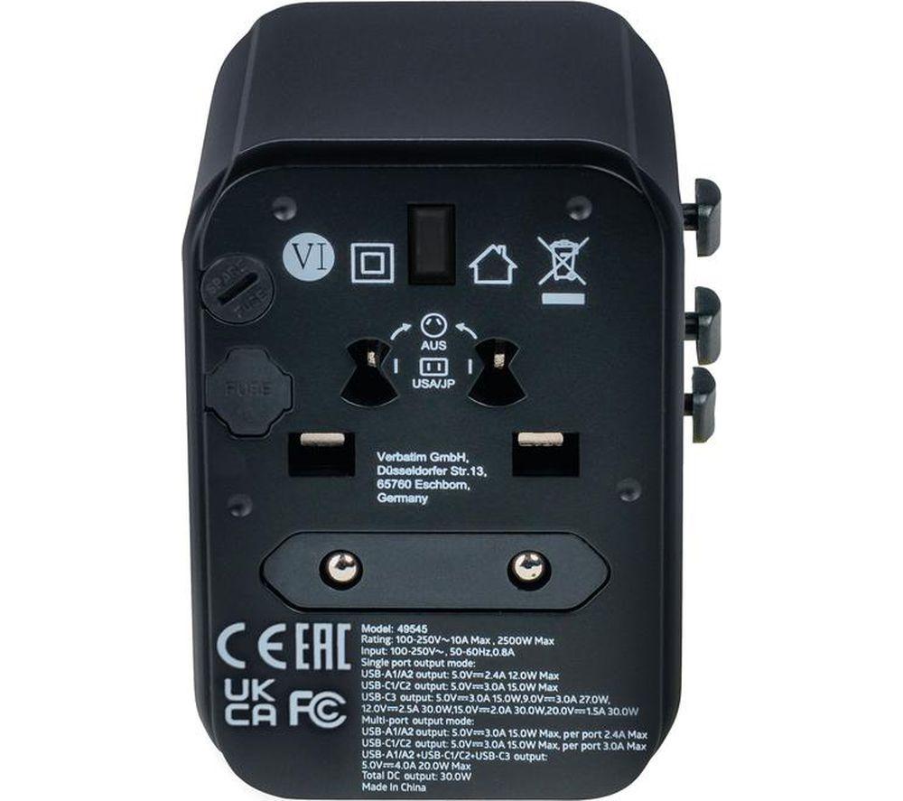 VERBATIM UTA-03 Universal USB Travel Plug Adapter image number 4 of 7