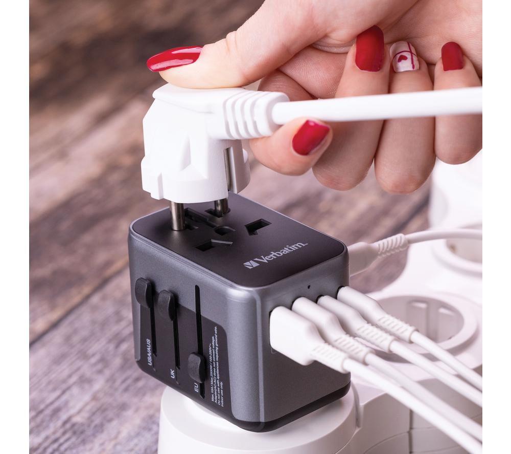 VERBATIM UTA-03 Universal USB Travel Plug Adapter image number 5 of 7