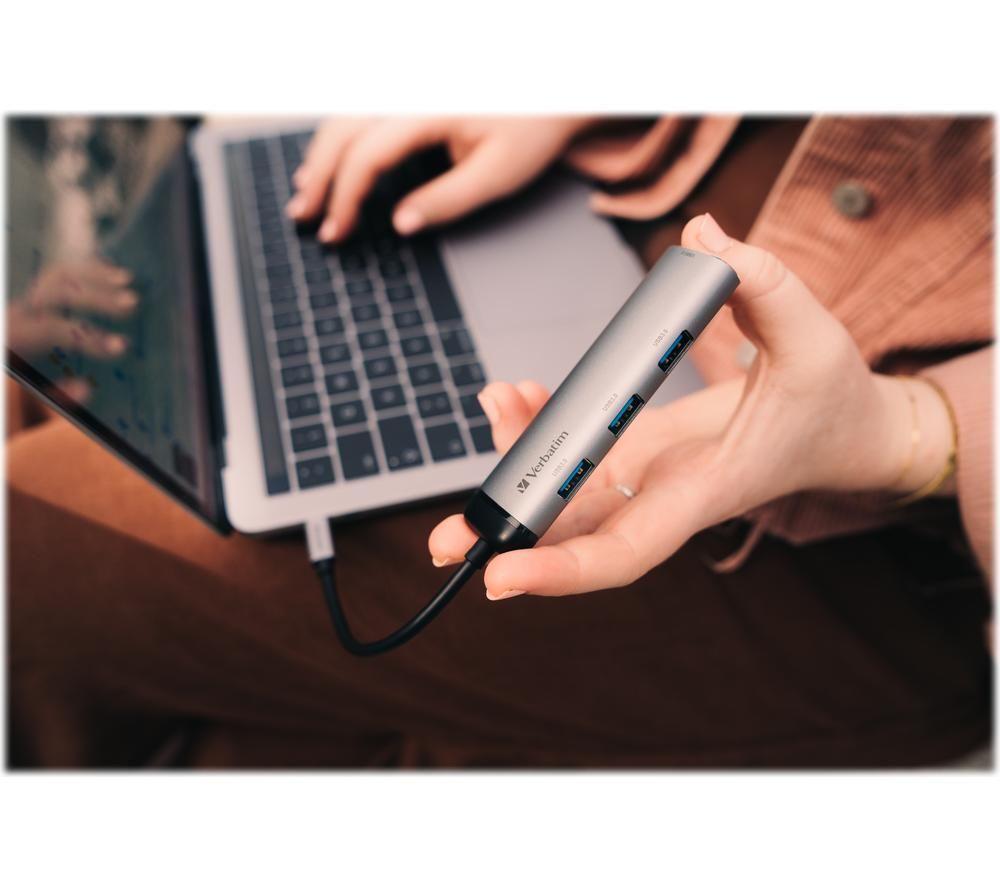 VERBATIM 49147 4-port USB Type-C Hub image number 7 of 12