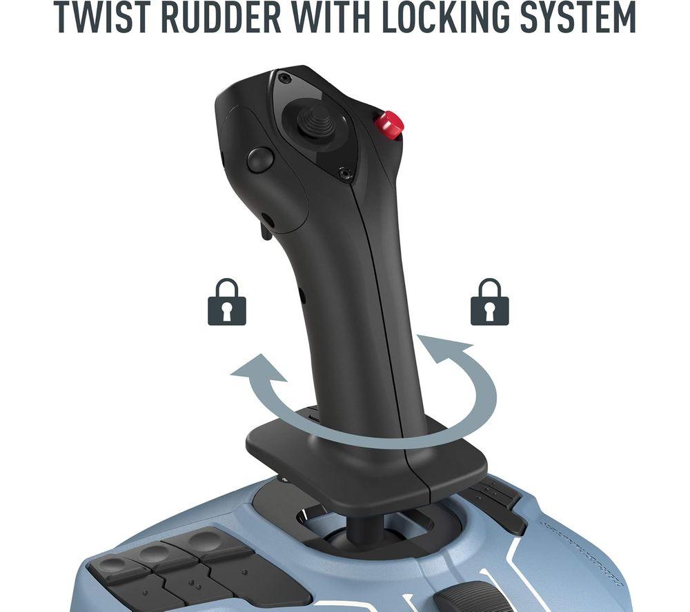 THRUSTMASTER TCA Officer Pack Airbus Editon Joystick & Throttle - Light Blue image number 5 of 9