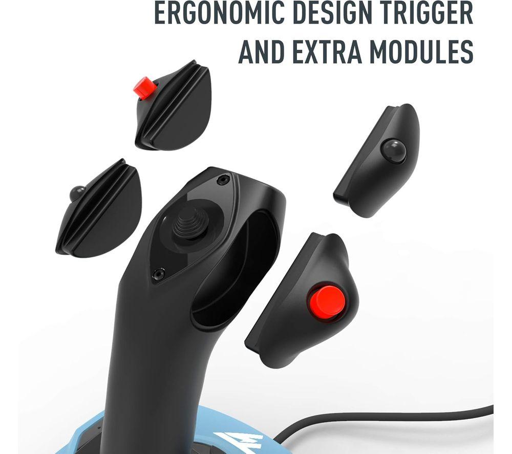 THRUSTMASTER TCA Officer Pack Airbus Editon Joystick & Throttle - Light Blue image number 6 of 9