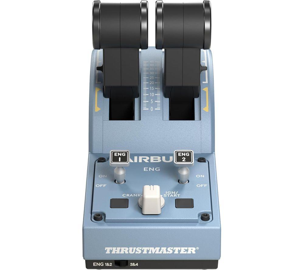 THRUSTMASTER TCA Officer Pack Airbus Editon Joystick & Throttle - Light Blue image number 7 of 9