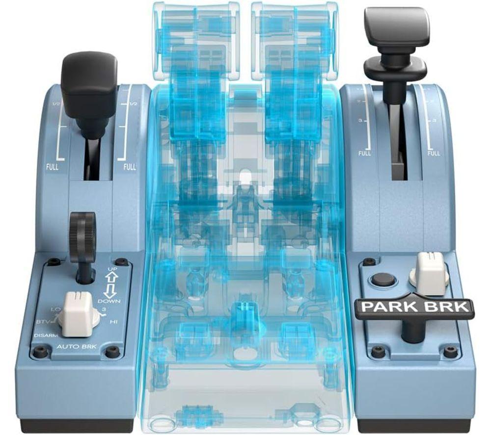 THRUSTMASTER Airbus Editon TCA Quadrant Add-on - Light Blue image number 4 of 6