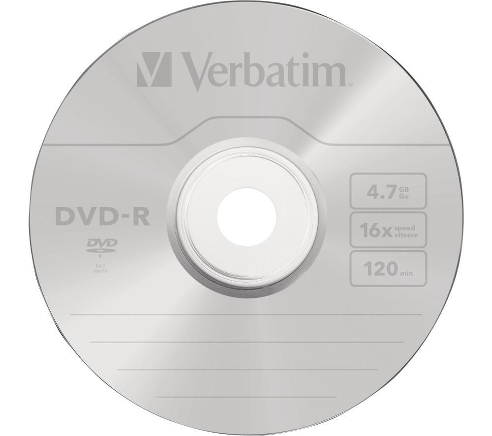 VERBATIM Azo 16x Speed DVD-R Blank DVDs - Pack of 100 image number 2 of 4