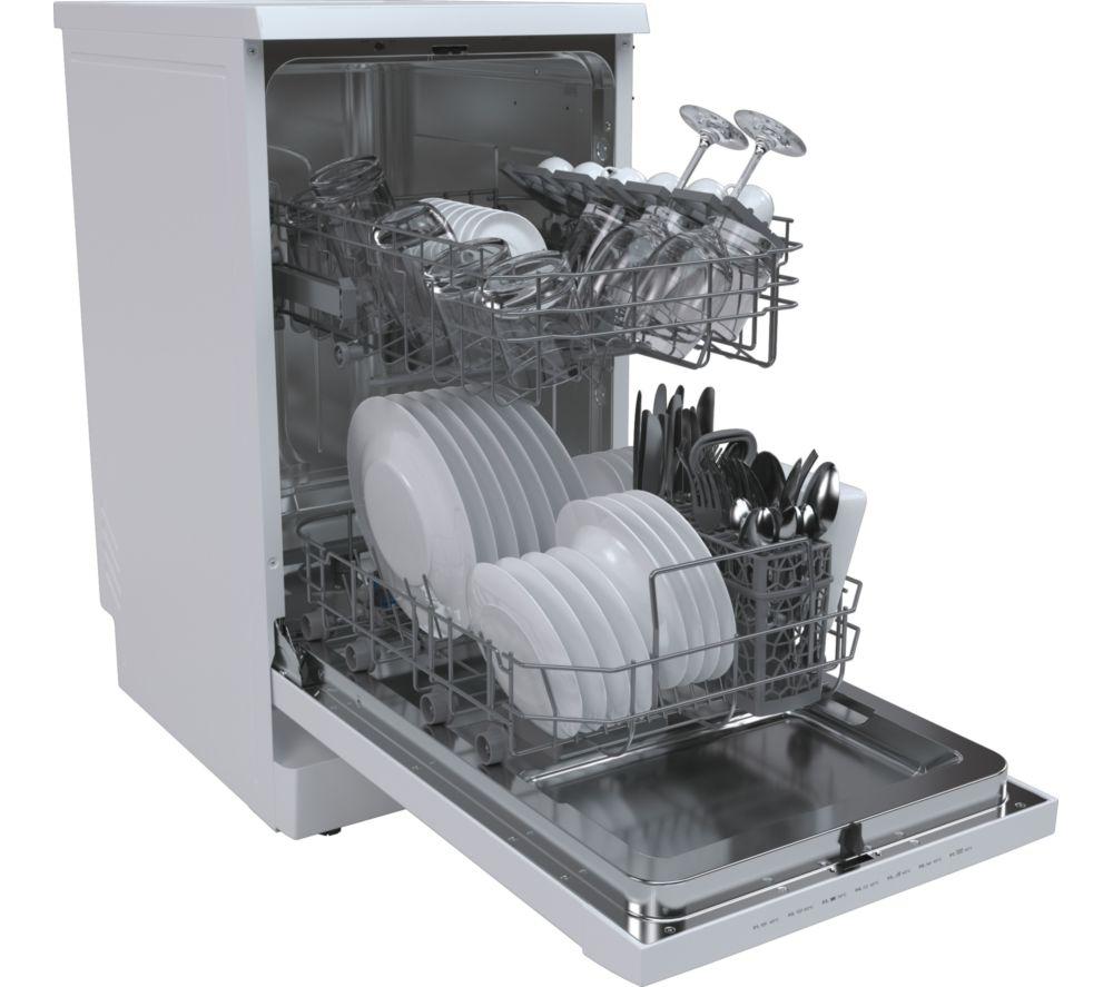 HOOVER H-Dish 500 HDPH 2D1049W-80 Slimline Dishwasher - White image number 3 of 10