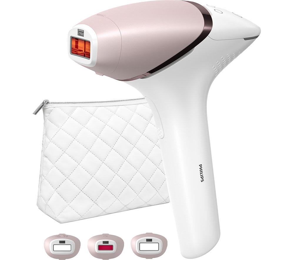 PHILIPS Lumea 9000 Series BRI955/01 IPL Hair Removal System - White & Pink