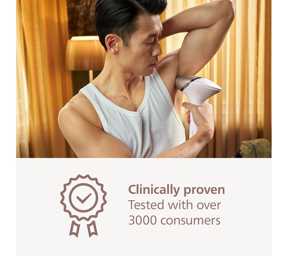 PHILIPS Lumea 9000 Series BRI955/01 Cordless IPL Hair Removal System - White & Pink image number 7 of 10