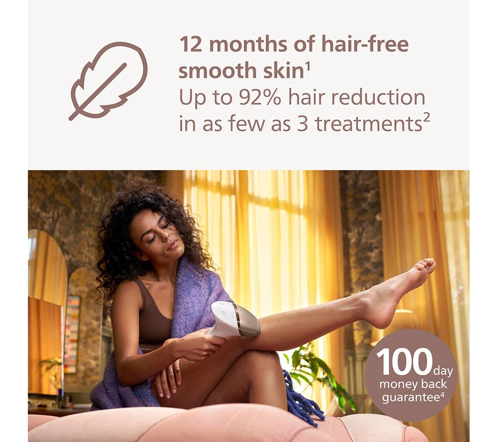 PHILIPS Lumea 9000 Series BRI955/01 Cordless IPL Hair Removal System - White & Pink image number 10 of 10