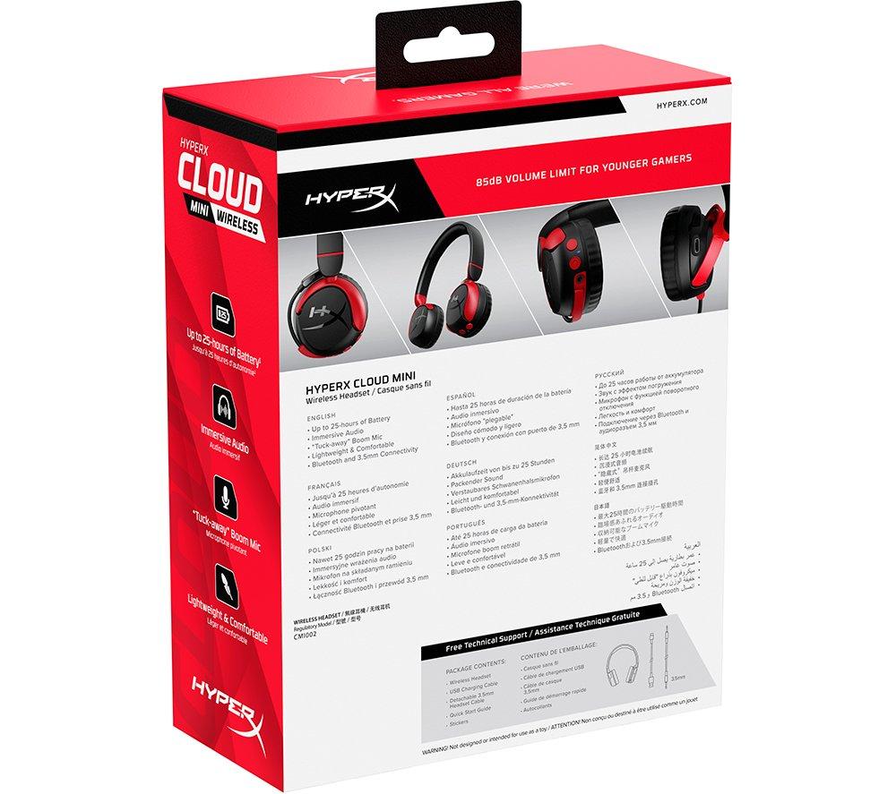 HYPERX Cloud Mini Kids Wireless Gaming Headset - Black image number 18 of 18