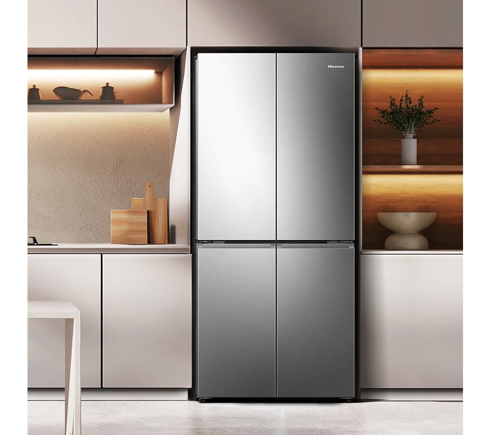 HISENSE PureFlat RQ5P470SAID Fridge Freezer - Silver Stainless Steel image number 3 of 13