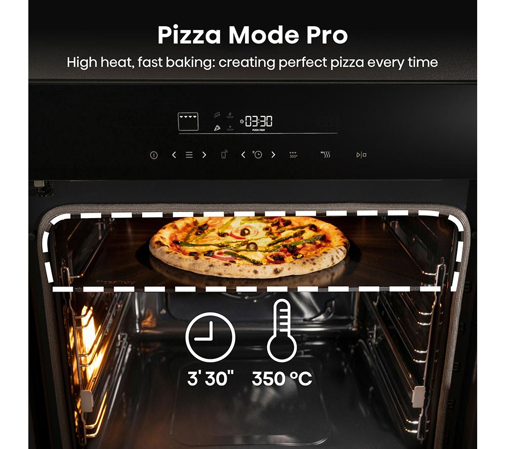 HISENSE Hi6 BlackLine HO66FAPizzaChef Electric Pyrolytic Smart Oven - Jet Black image number 4 of 14