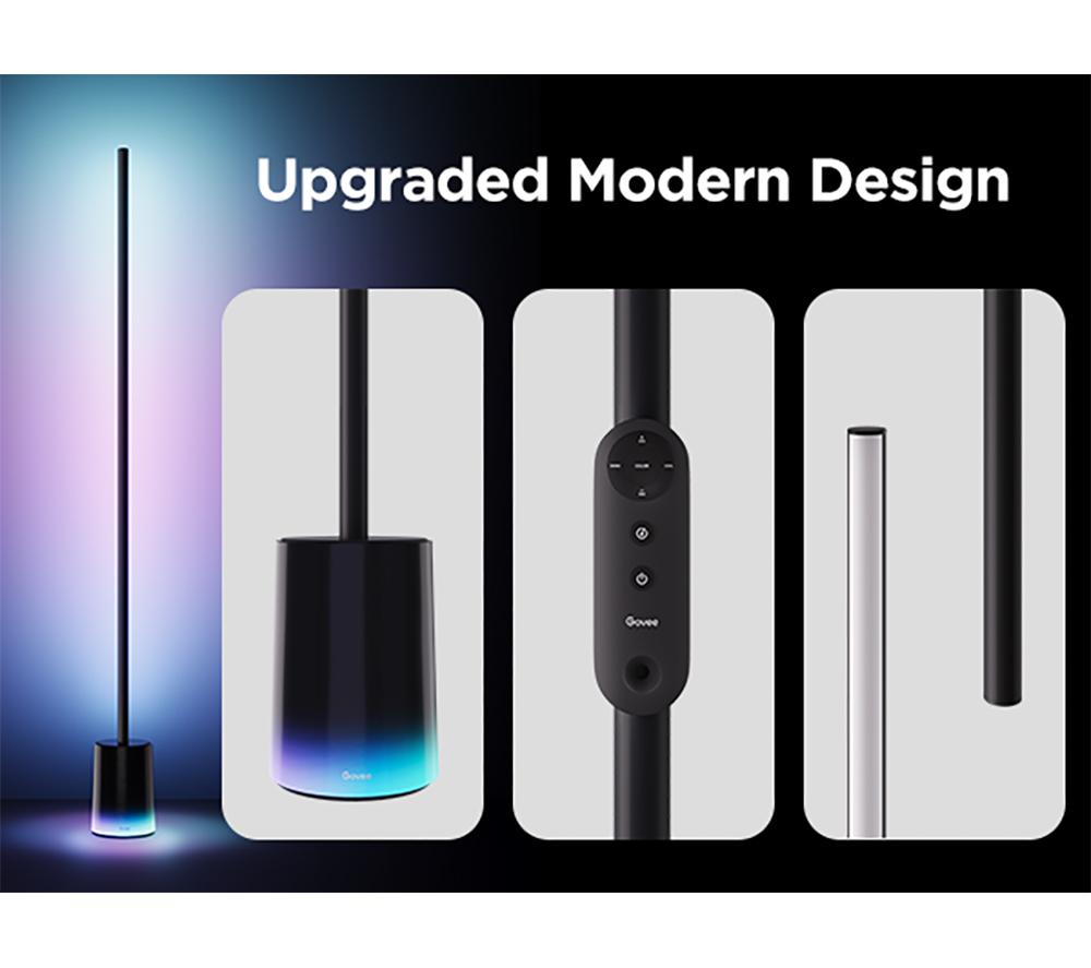 GOVEE RGBICWW Smart Cylinder Floor Lamp - Black image number 7 of 9