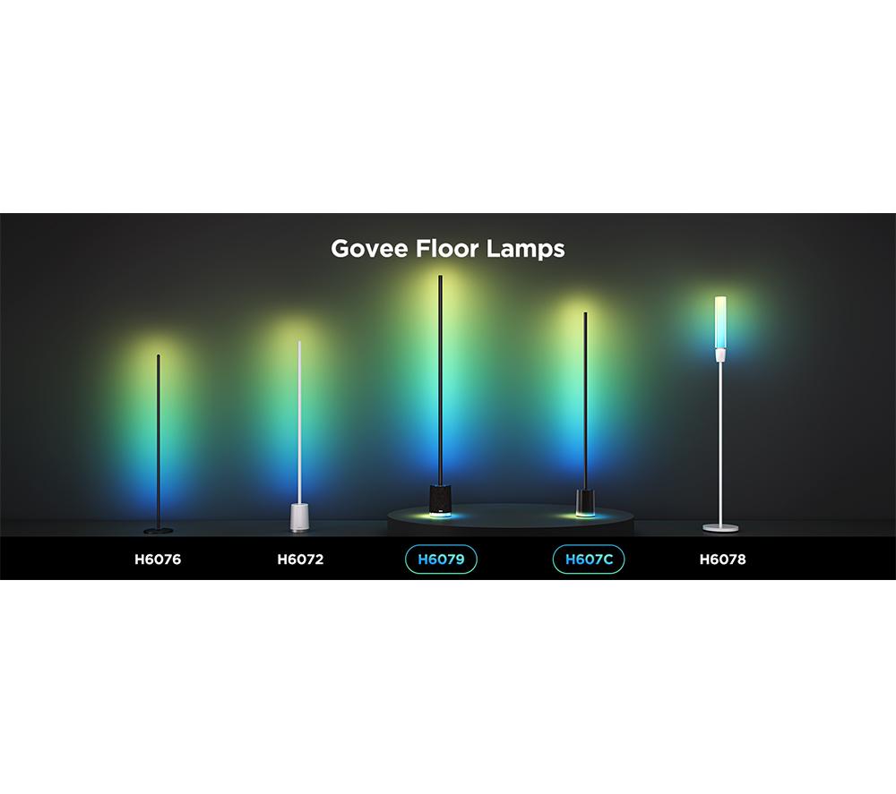 GOVEE RGBICWW Smart Cylinder Floor Lamp - Black image number 9 of 9